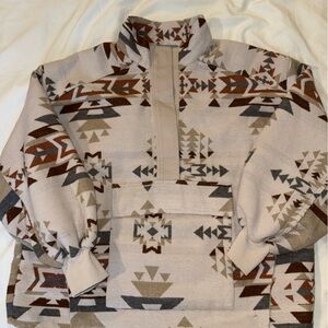 Blue B. Aztec sweatshirt with pocket